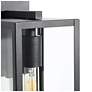 2_LNC Theoa 14 1/4" High Black and Glass Rectangular Outdoor Light more views
