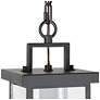 3_LNC Uhyta 10 1/2" High Black and Glass Outdoor Hanging Light more views