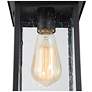 4_LNC Uhyta 10 1/2" High Black and Glass Outdoor Hanging Light more views