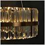 4_LNC Vasuel 23 1/2" Wide 6-Light Modern Brass and Crystal Chandelier more views