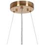 6_LNC Vasuel 23 1/2" Wide 6-Light Modern Brass and Crystal Chandelier more views