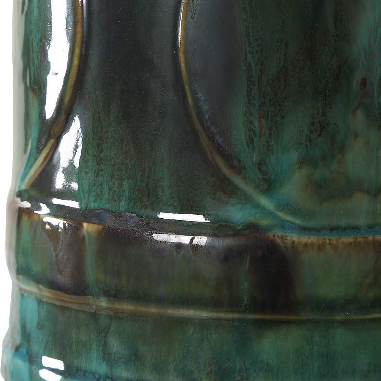 Image 7 Loch 28 1/4" Peacock Green Ceramic Table Lamp more views