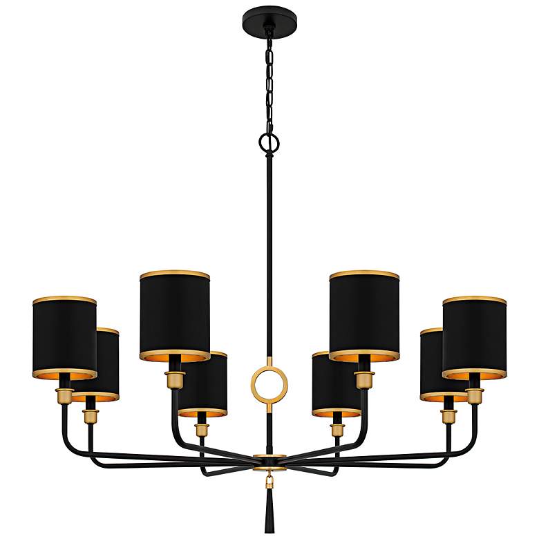 Image 1 Lockery 8-Light Matte Black Chandelier
