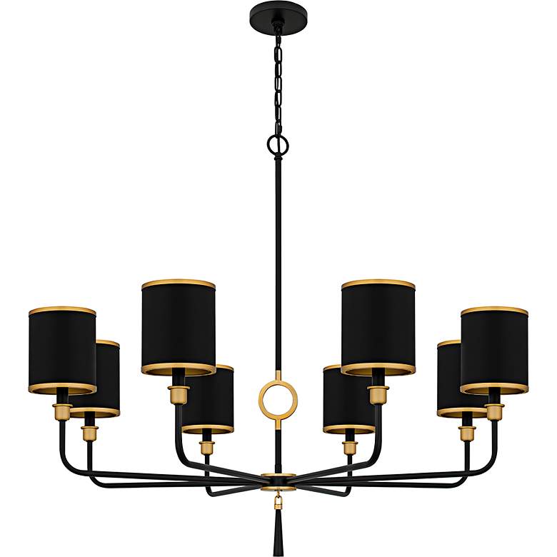 Image 2 Lockery 8-Light Matte Black Chandelier more views