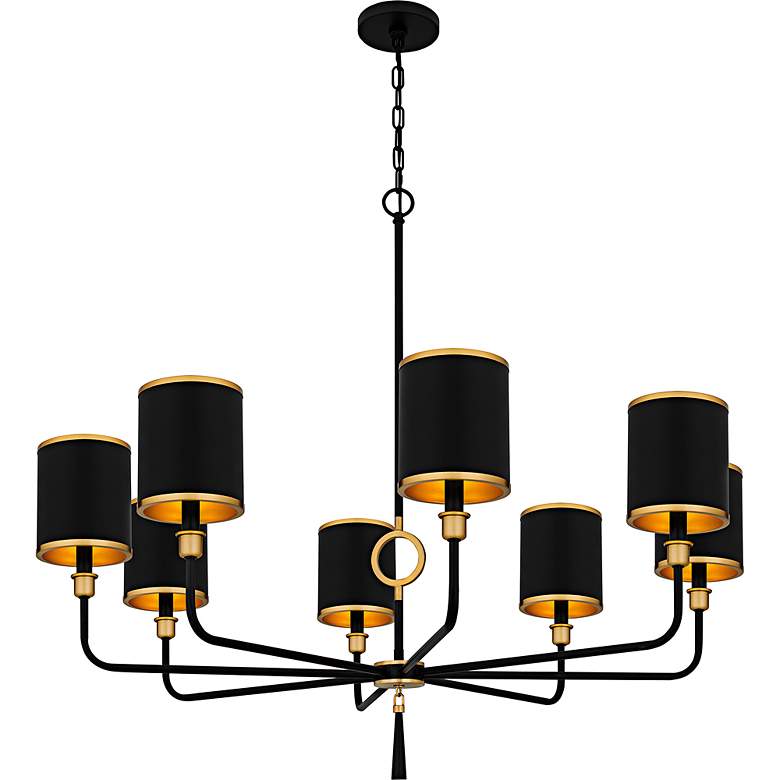 Image 3 Lockery 8-Light Matte Black Chandelier more views