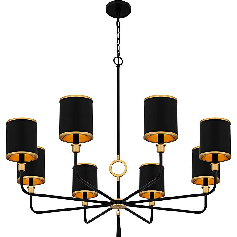 Image 4 Lockery 8-Light Matte Black Chandelier more views