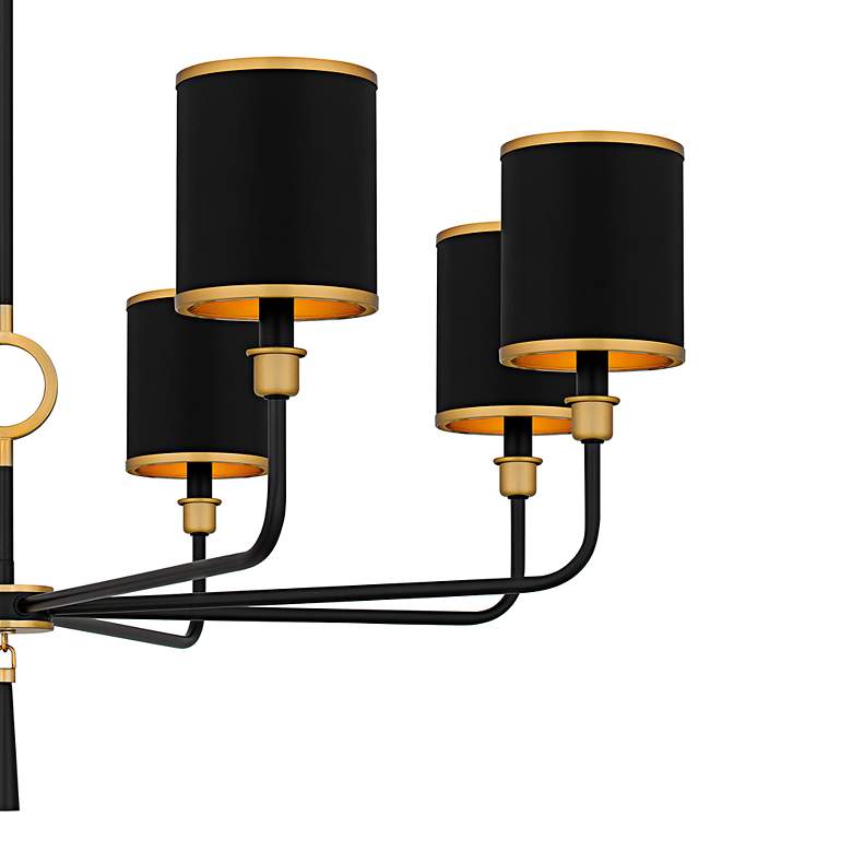 Image 5 Lockery 8-Light Matte Black Chandelier more views