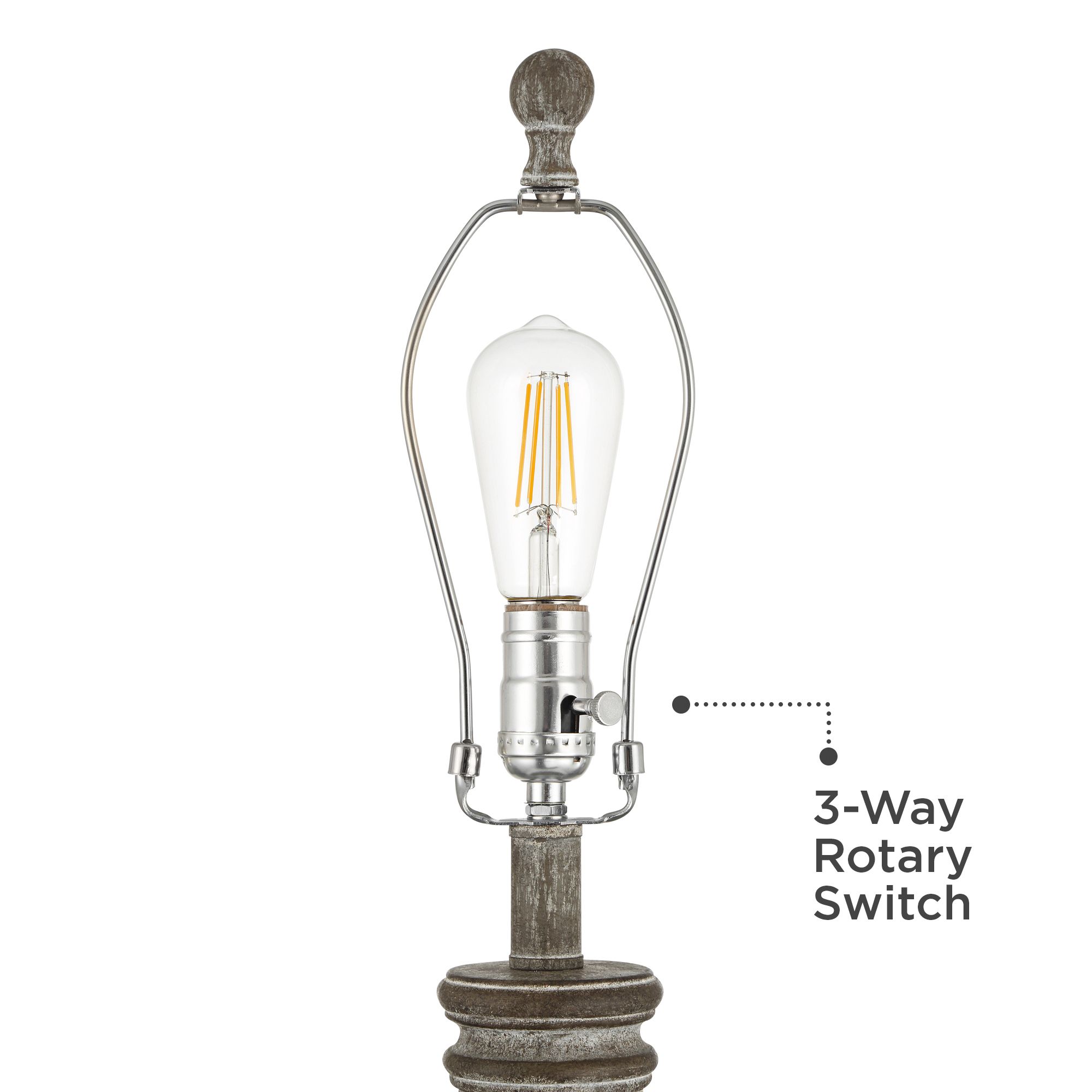 Image 5 Lockland 31" High Antique Brown Column Table Lamp Set of 2 more views