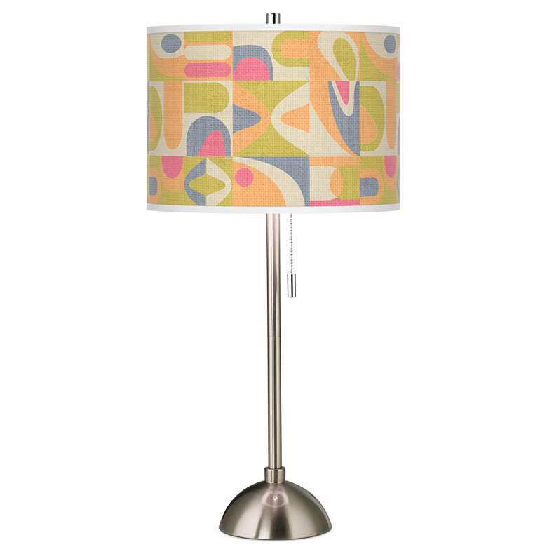 Image 1 Locomotion Giclee Brushed Nickel Table Lamp