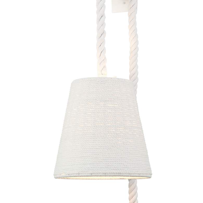 Image 2 Lodelle 11" High Matte White Wall Sconce more views