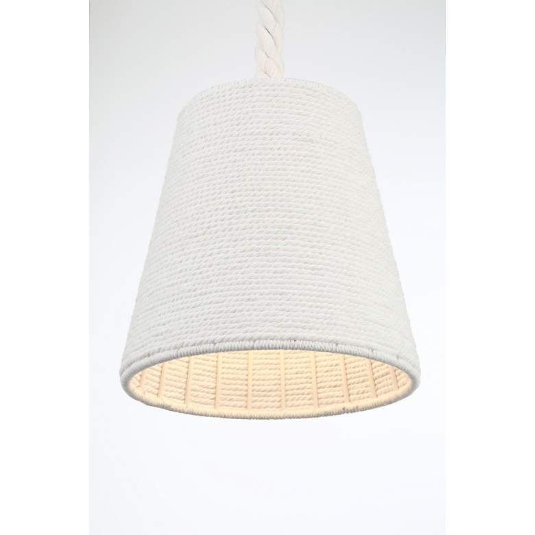 Image 5 Lodelle 11" High Matte White Wall Sconce more views