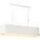 Lodelle 48" Wide Matte White Island Pendant