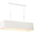 Lodelle 48" Wide Matte White Island Pendant