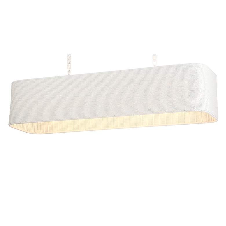 Image 3 Lodelle 48" Wide Matte White Island Pendant more views