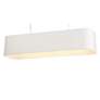3_Lodelle 48" Wide Matte White Island Pendant more views