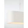 5_Lodelle 48" Wide Matte White Island Pendant more views
