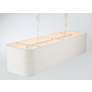 6_Lodelle 48" Wide Matte White Island Pendant more views