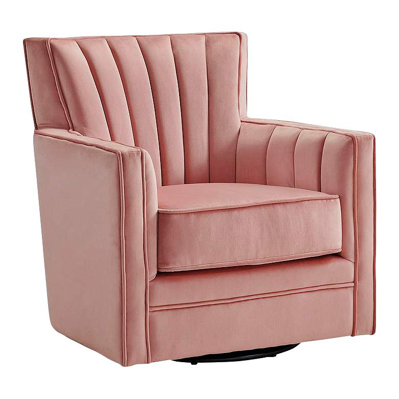 Image 1 Loden Royale Blush Microfiber Swivel Chair