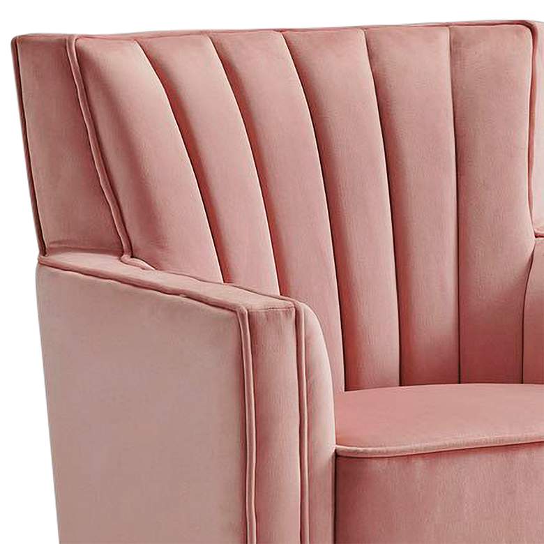 Image 2 Loden Royale Blush Microfiber Swivel Chair more views