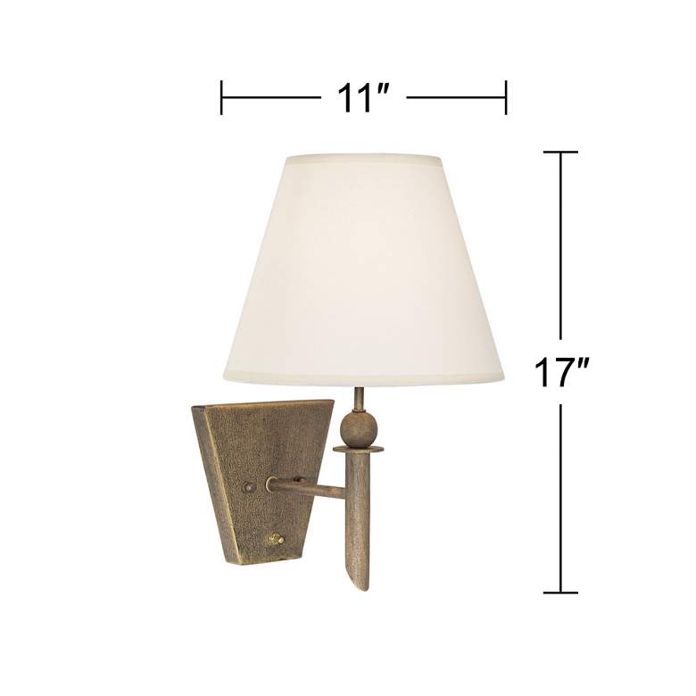 Image 4 Lodge 17 inch High Rustic Wall Light more views