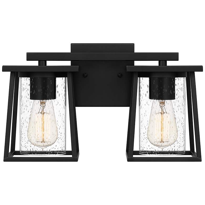 Image 2 Lodge 2-Lt Matte Black Bath Lt