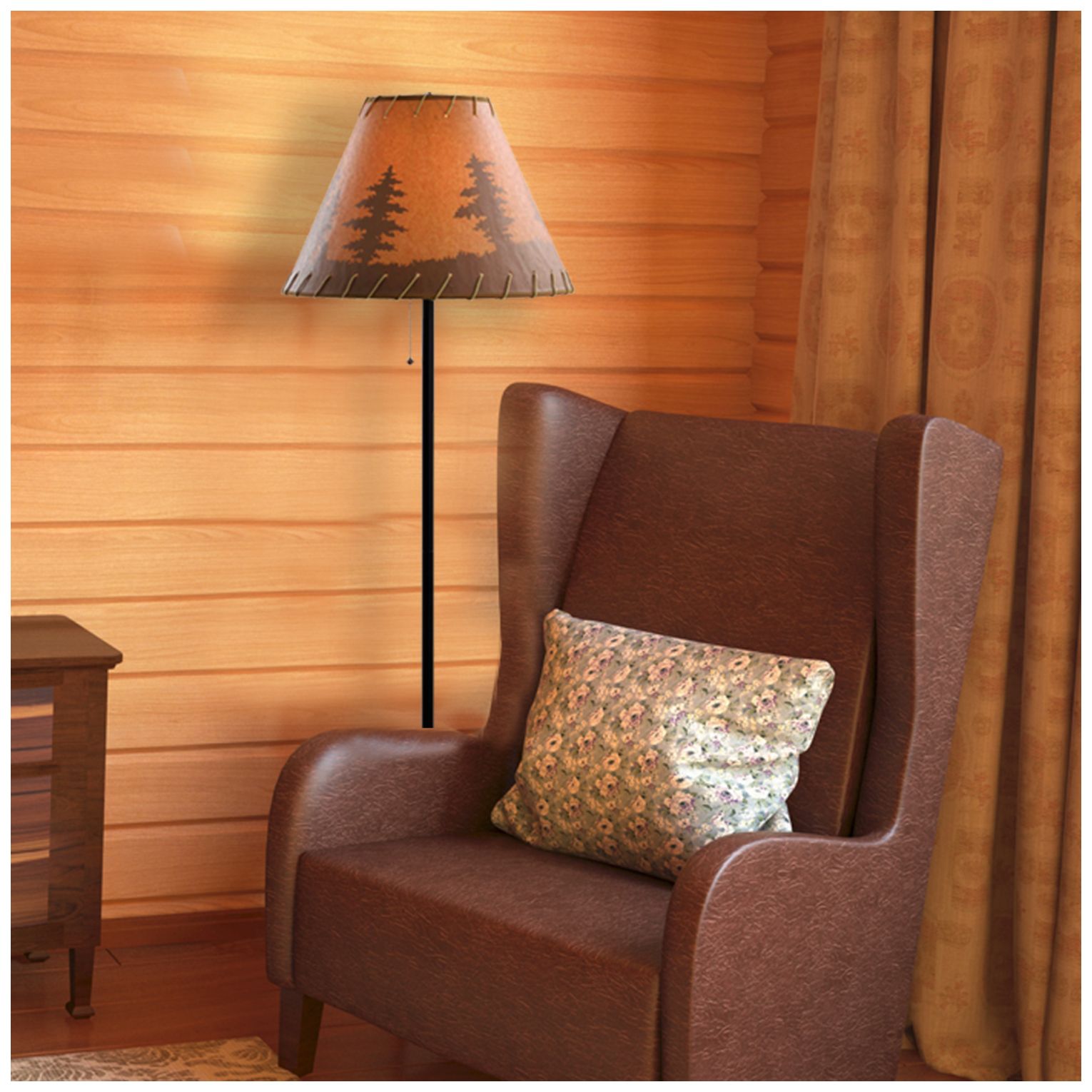 Image 4 Lodge 58" High Dark Bronze Floor Lamp more views