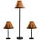 Lodge Black 3-Piece Floor and Table Lamp Set
