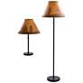 7_Lodge Black 3-Piece Floor and Table Lamp Set more views