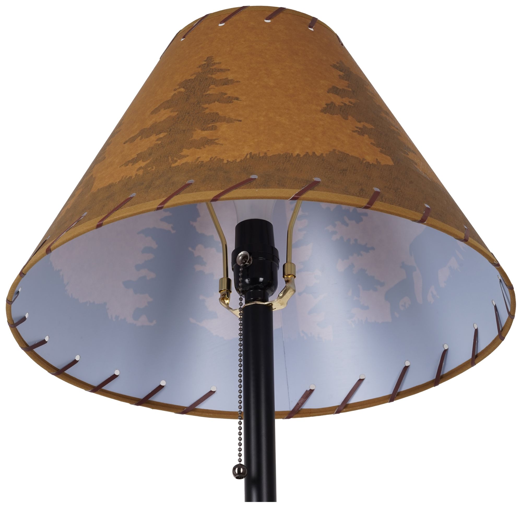 Lodge Black 3-Piece Floor and Table Lamp Set