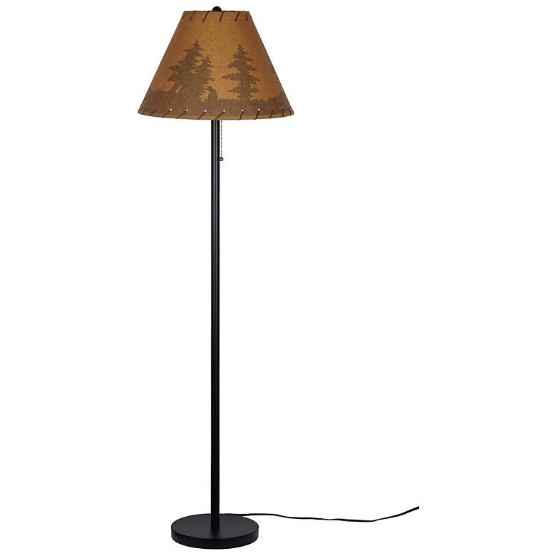 Image 5 Lodge Dark Bronze Table & Floor Lamp Set of 3 more views