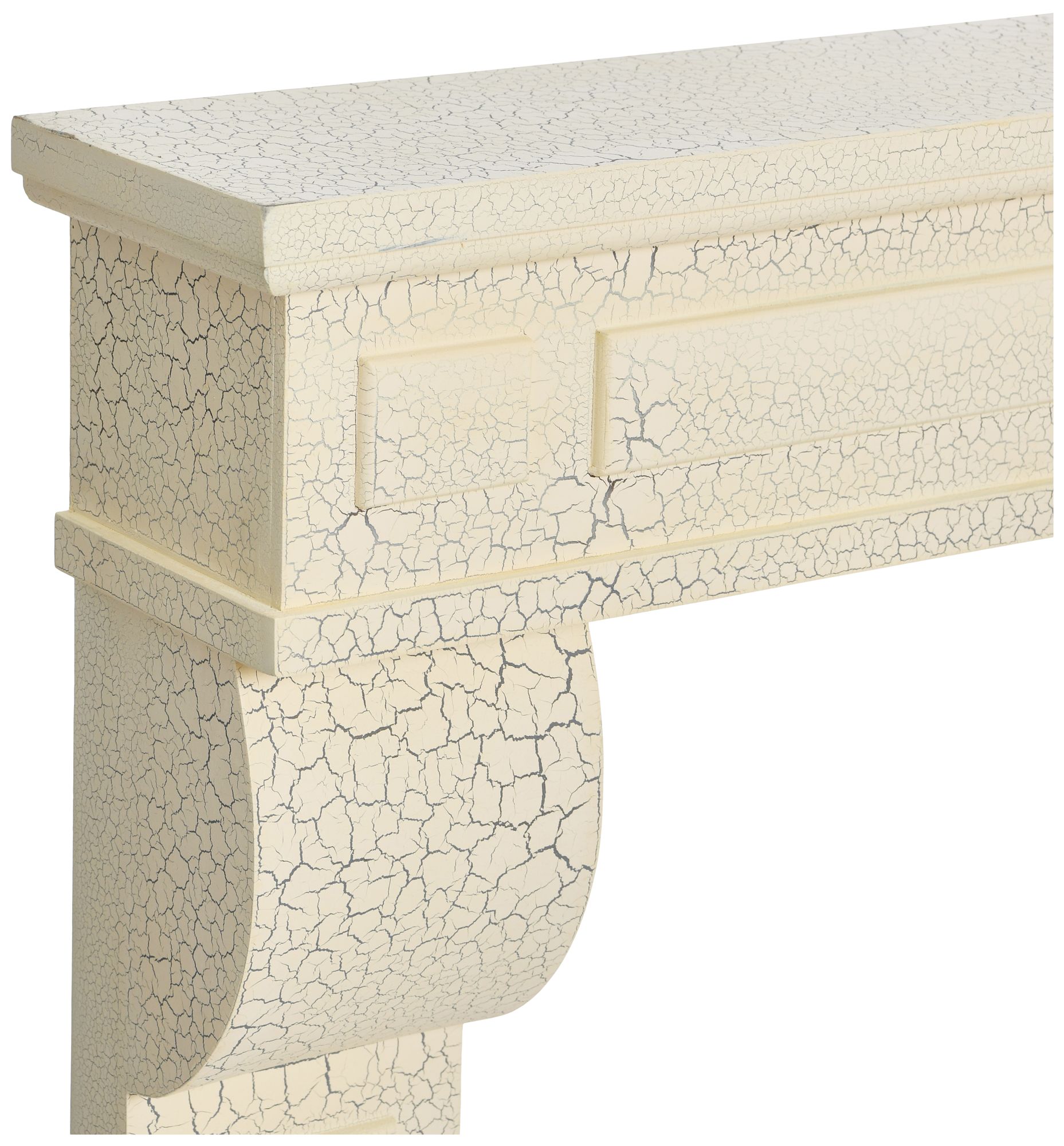 Image 4 Lodge Decorative Fireplace Mantel, Distressed Cream more views