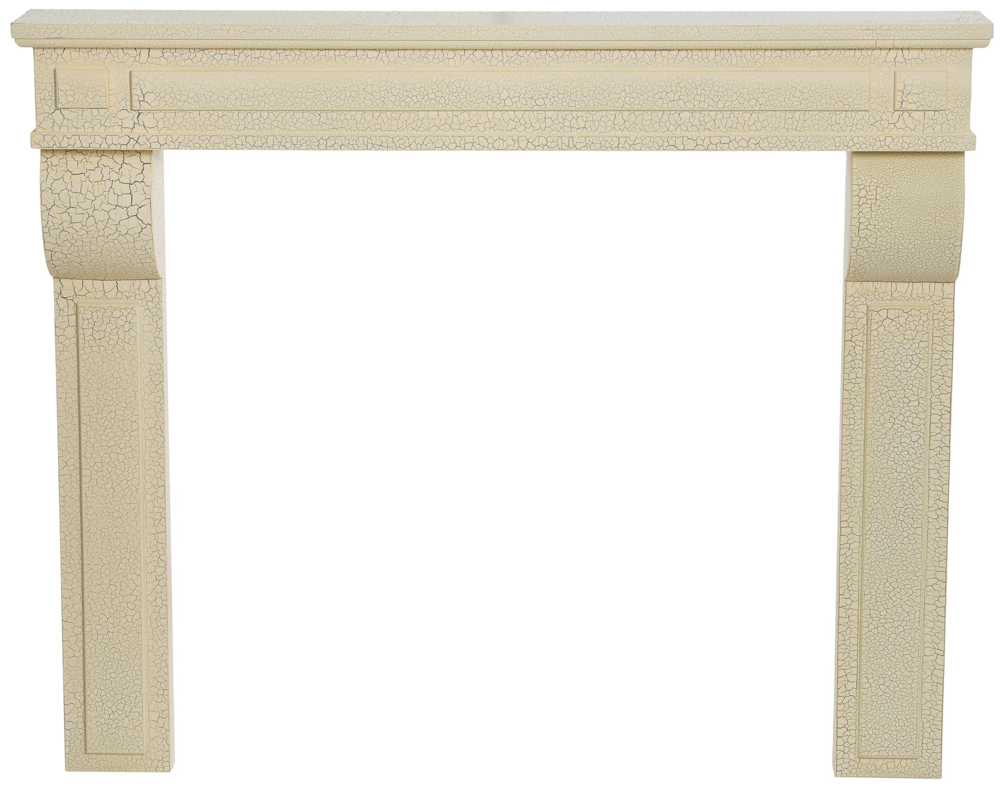 Image 5 Lodge Decorative Fireplace Mantel, Distressed Cream more views