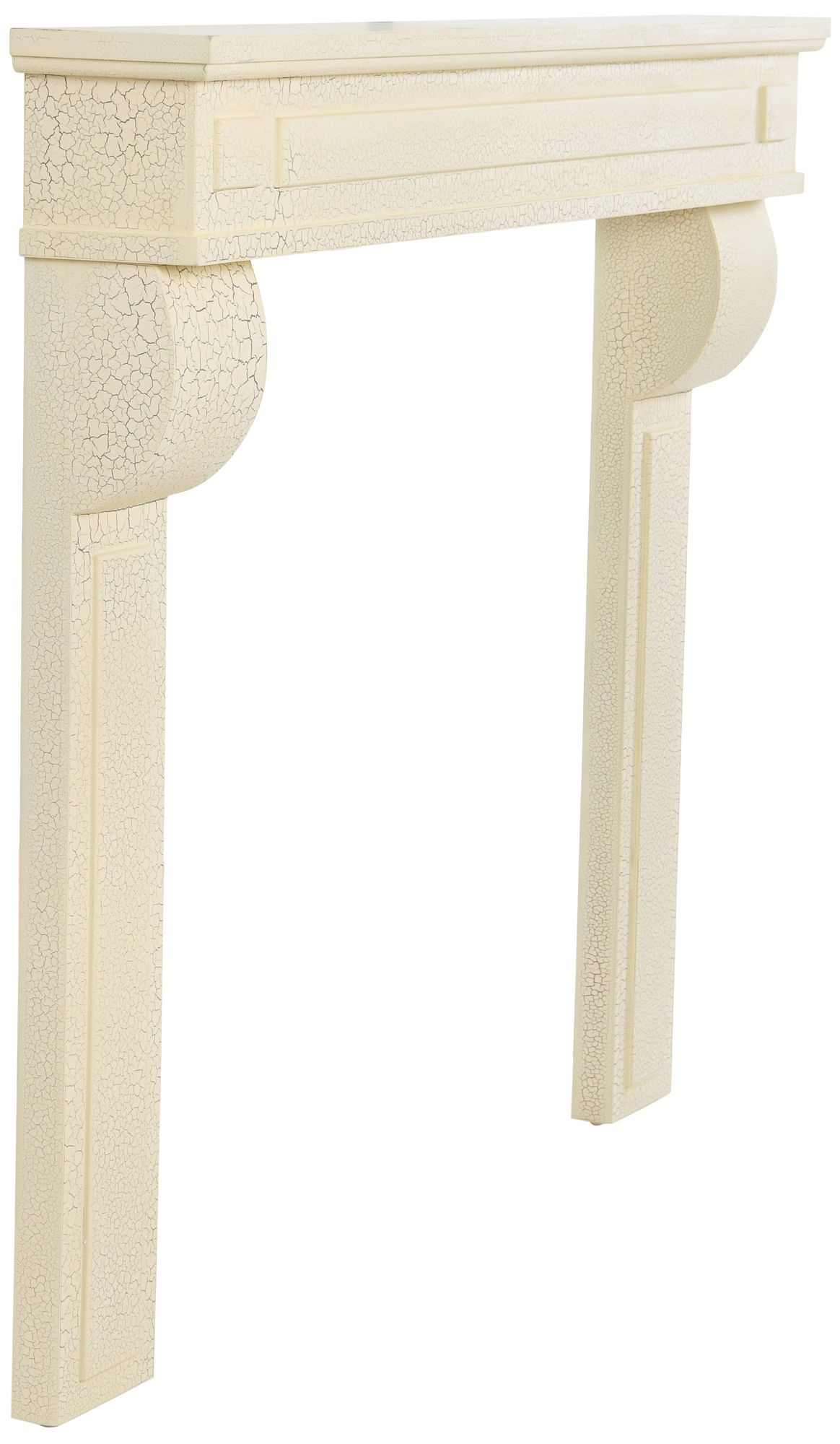 Image 7 Lodge Decorative Fireplace Mantel, Distressed Cream more views