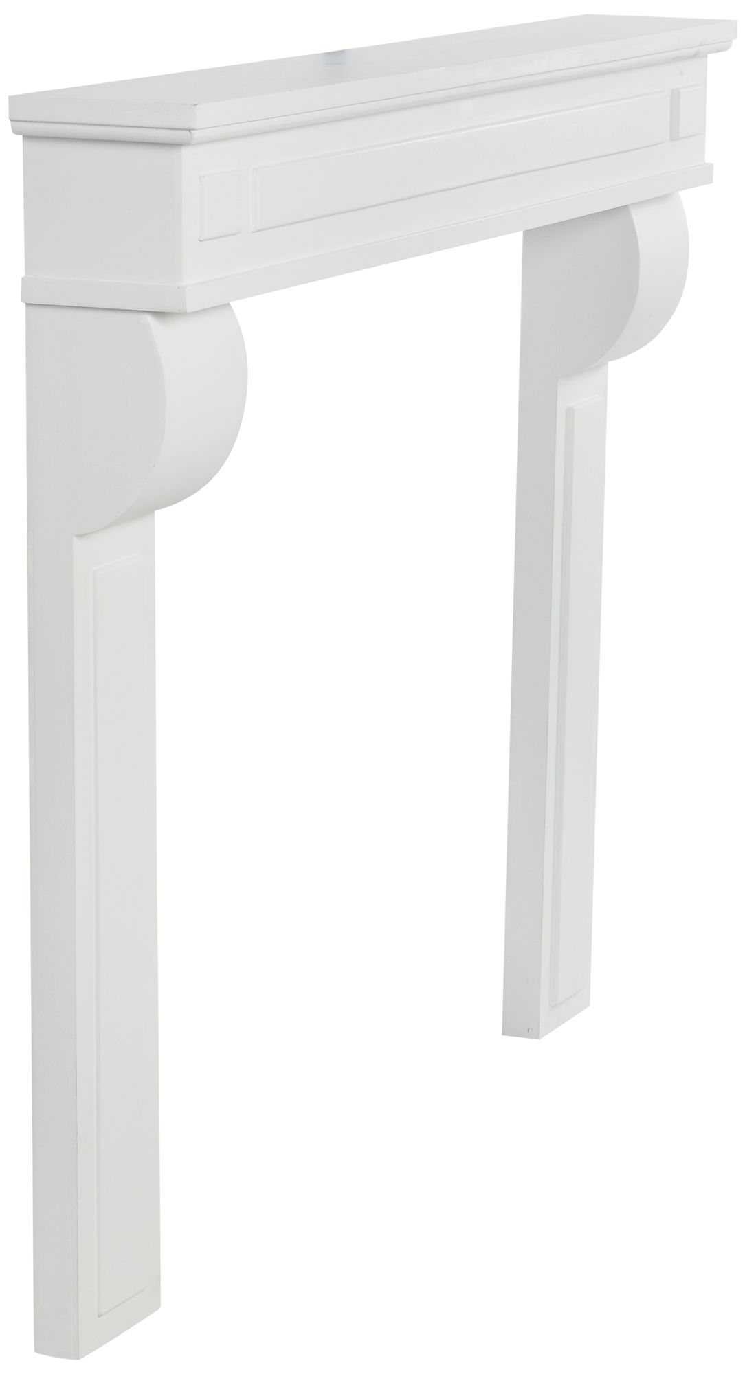 Image 6 Lodge Decorative Fireplace Mantel, Flat Paintable White more views