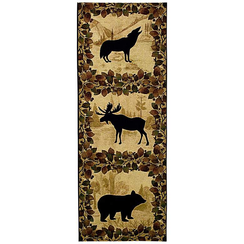 Image 1 Lodge Silhouette 64 inch High Wall Tapestry