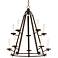 Lodi 26 3/4" Wide Oil-Rubbed Bronze 10-Light Chandelier