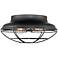 Loen 12 1/2" Wide Matte Black Outdoor Ceiling Light