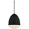 Loft 11 3/4" Wide Rubberized Black LED Mini Pendant