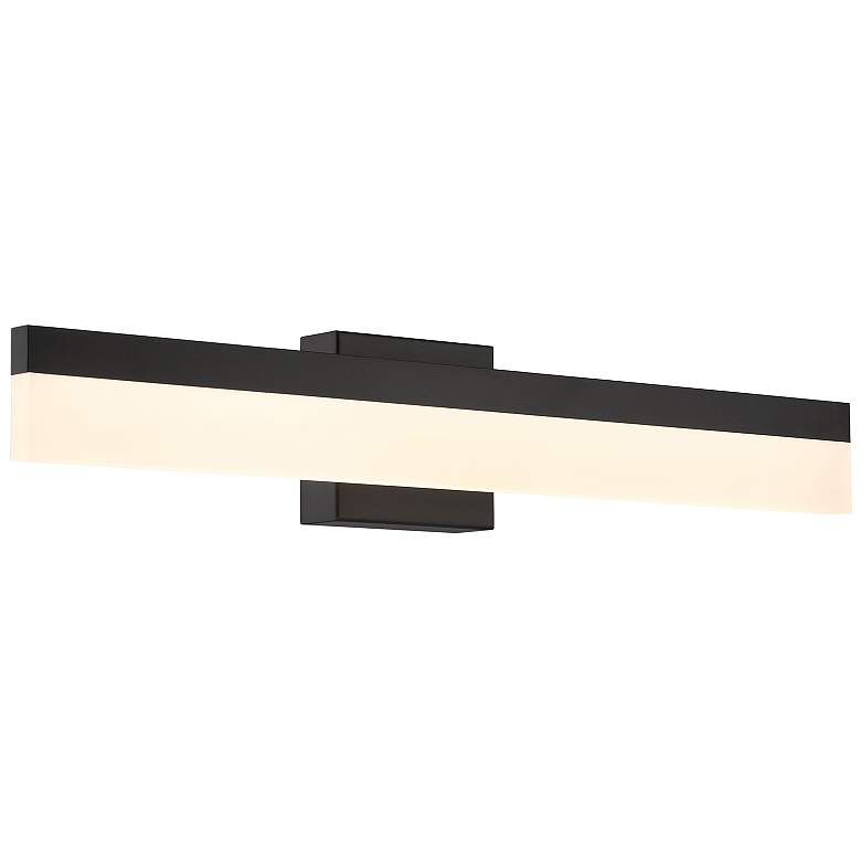 Image 1 Loft 24" Wide Matte Black LED Vanity