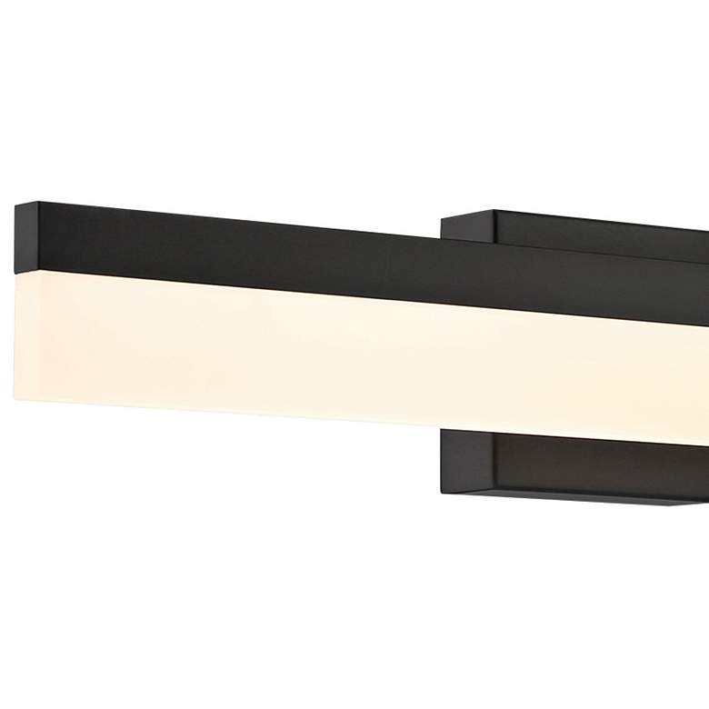 Image 2 Loft 36" Wide Matte Black LED Vanity Bath Light more views