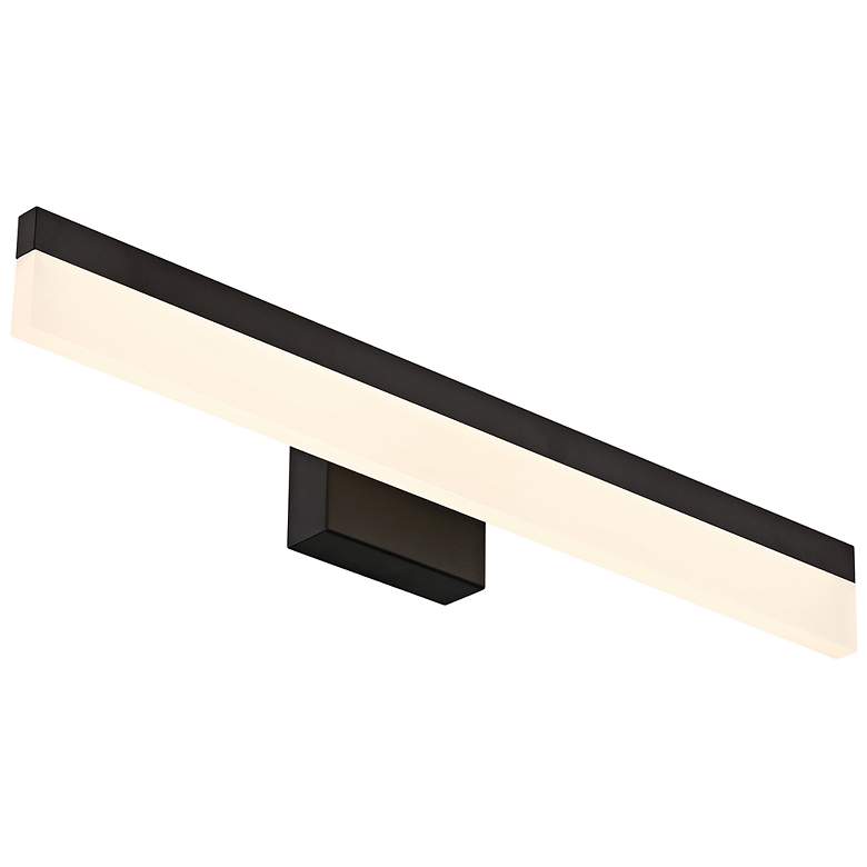 Image 4 Loft 36" Wide Matte Black LED Vanity Bath Light more views