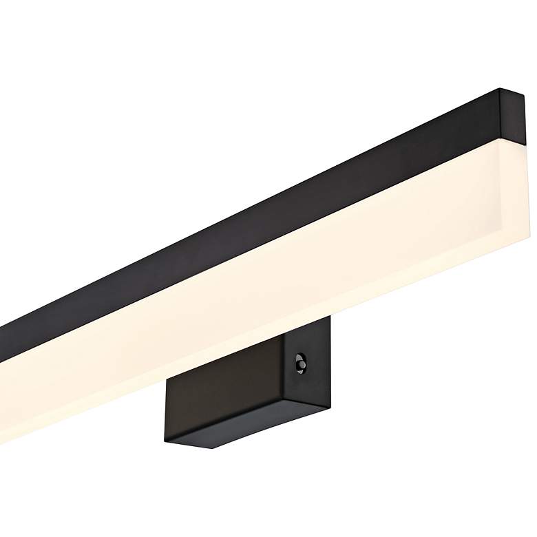 Image 6 Loft 36" Wide Matte Black LED Vanity Bath Light more views