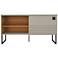 Loft 47 1/4" Wide Off-White Wood TV Stand with Sliding Door