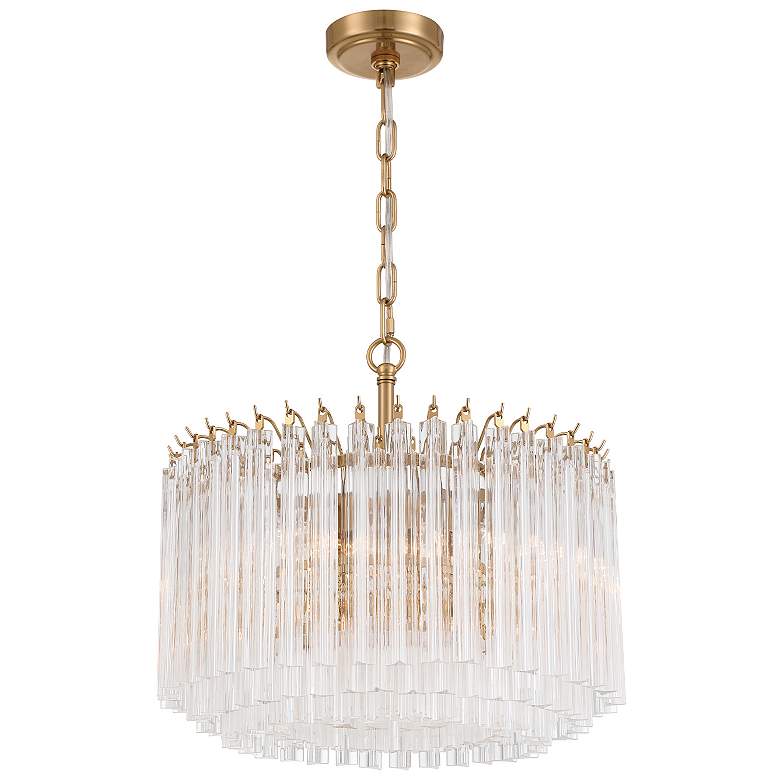 Image 1 Lofton 5 Light Aged Brass Chandelier