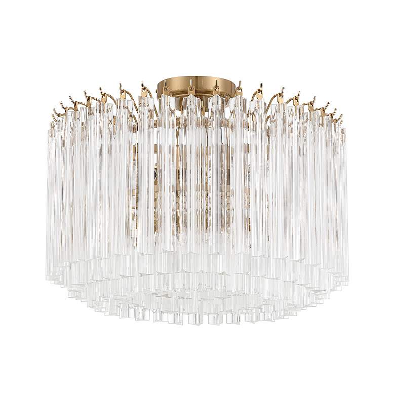 Image 3 Lofton 5 Light Aged Brass Semi Flush Mount more views
