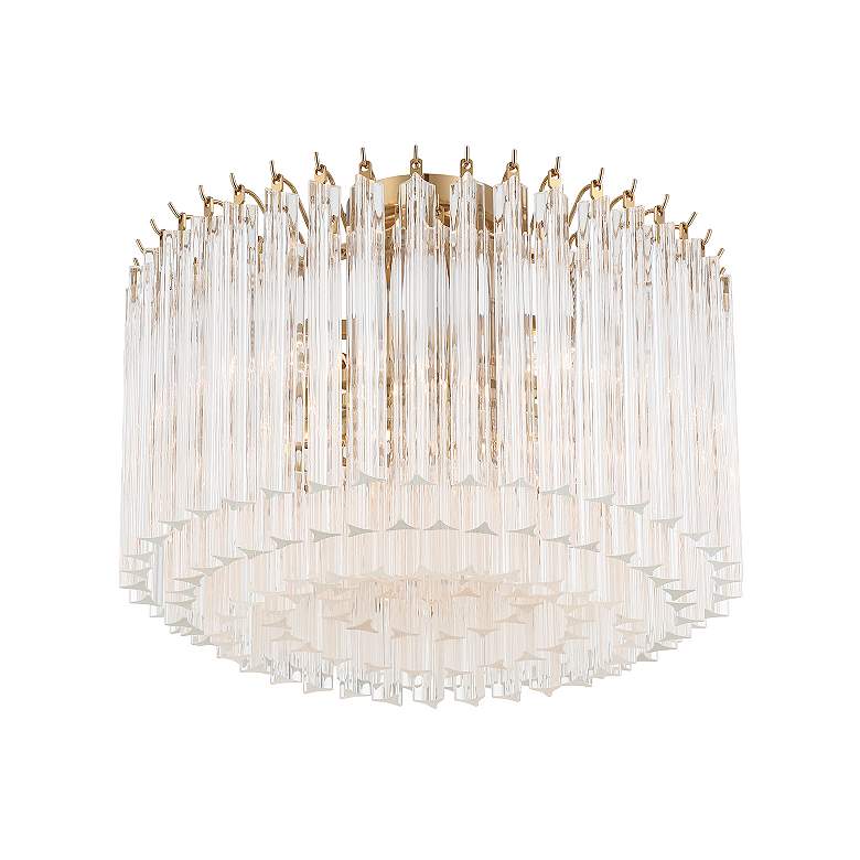 Image 5 Lofton 5 Light Aged Brass Semi Flush Mount more views