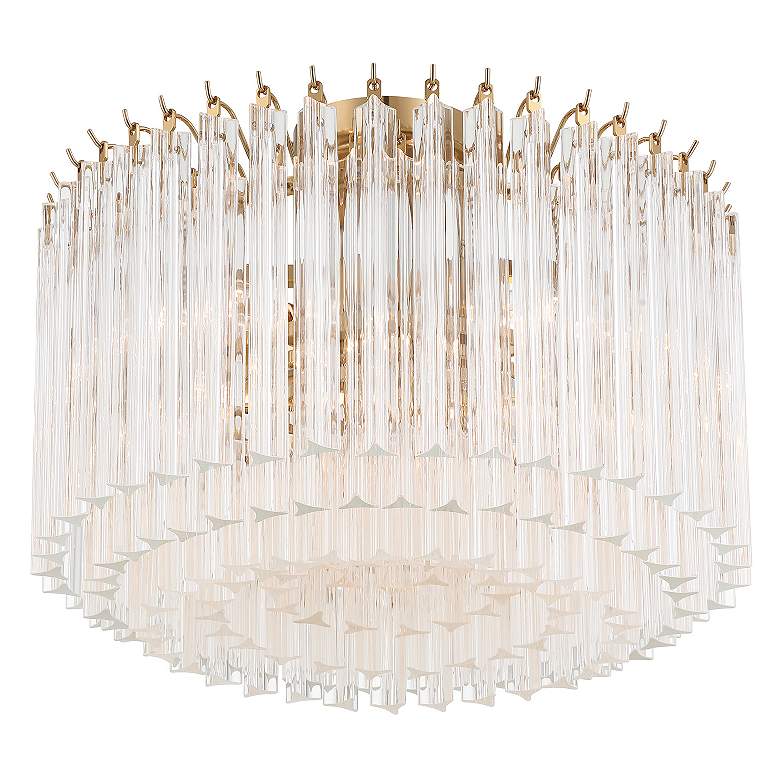 Image 6 Lofton 5 Light Aged Brass Semi Flush Mount more views
