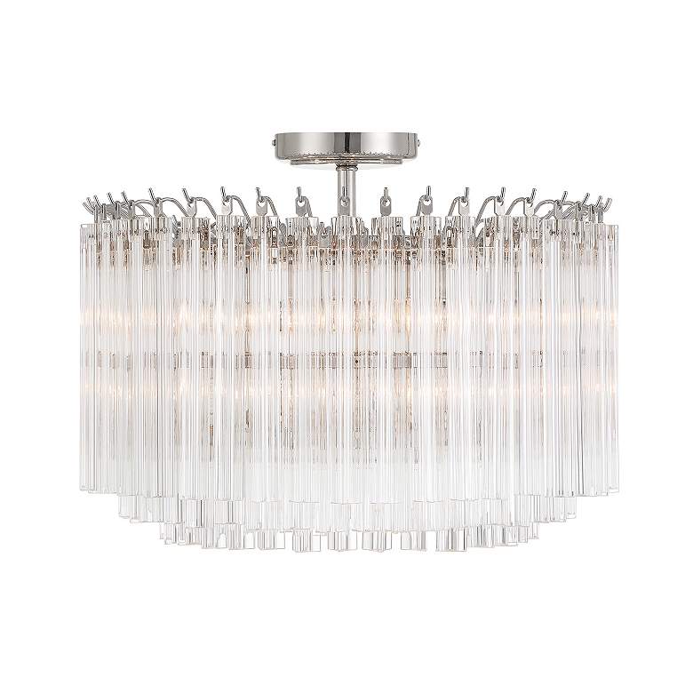 Image 4 Lofton 5 Light Polished Nickel Semi Flush Mount more views