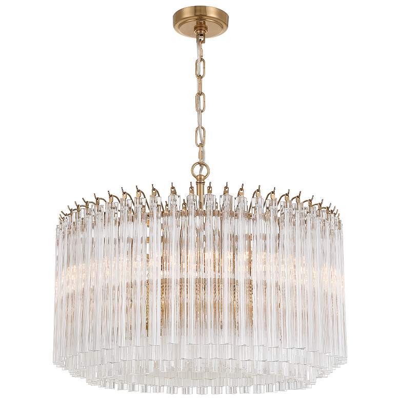 Image 1 Lofton 7 Light Aged Brass Chandelier