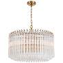Lofton 7 Light Aged Brass Chandelier